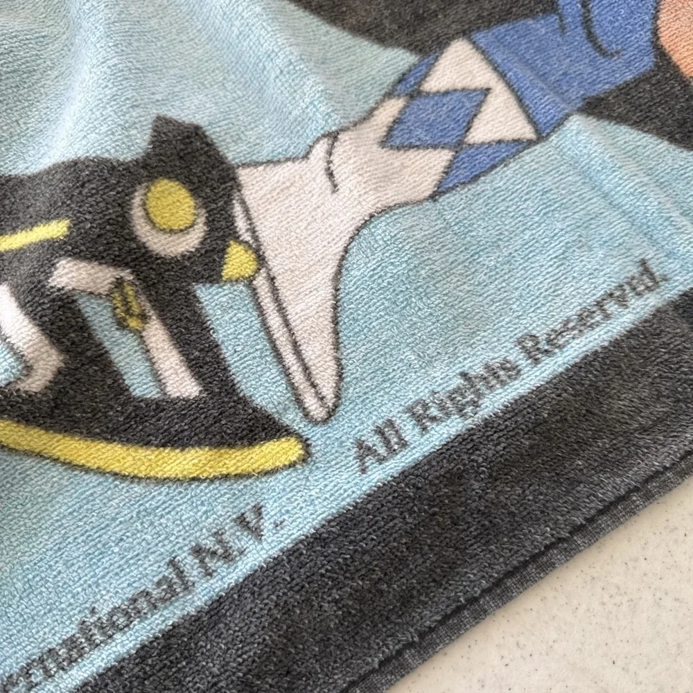 Vintage 1993 Mighty Morphin Power Rangers Beach Pool Bath Towel SABAN